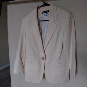 Savannah Light Yellow 100% Wool Blazer